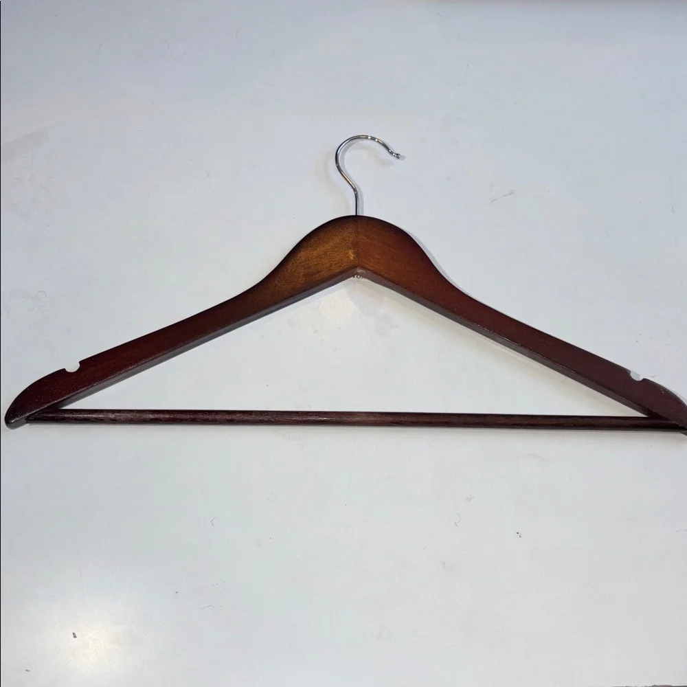 20Pc Premium Quality Wooden Hangers Cherry New